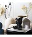 Vide-Poche Statue Ourson 18cm Noir-3