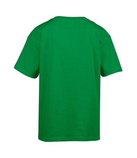 T-shirt doux enfant vert irlandais Gildan