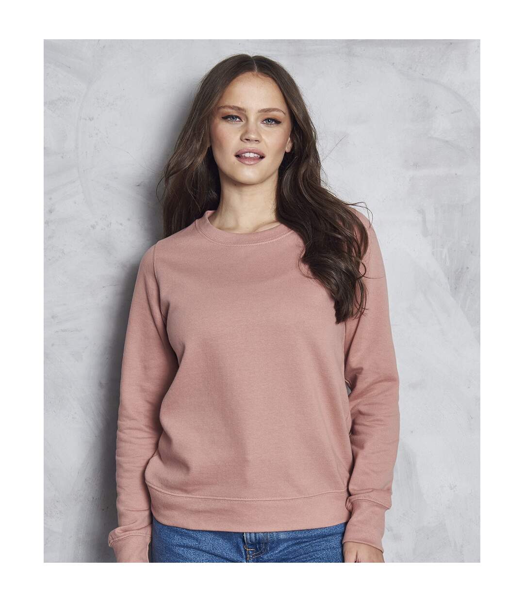 Womens/ladies sweatshirt dusty pink Awdis