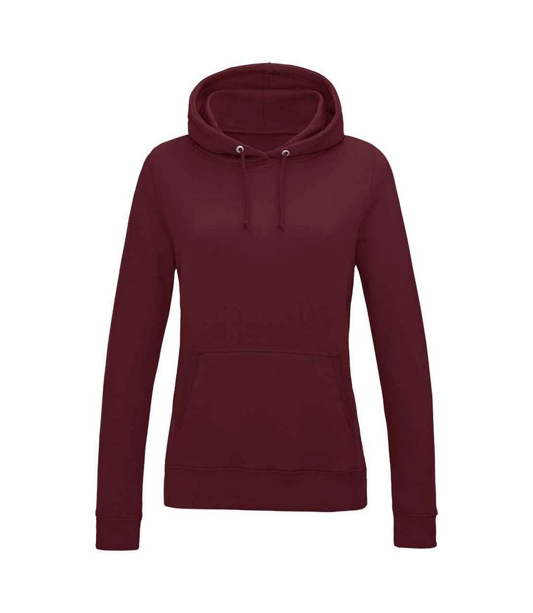 Womens/ladies college hoodie burgundy Awdis-1