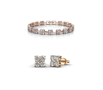 Parure et Coffret Sweet Square, Cristal d'Autriche