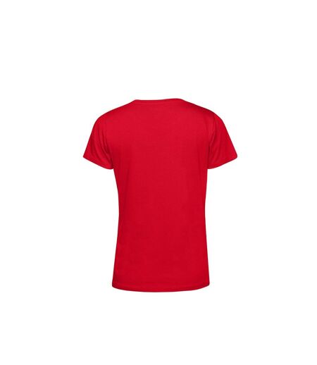 B&C Womens/Ladies E150 Organic Short-Sleeved T-Shirt (Red) - UTBC4774