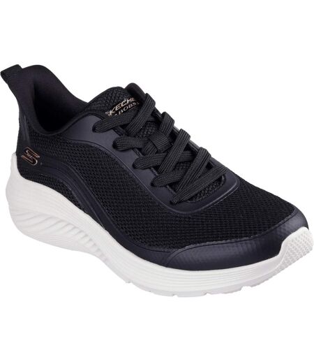 Womens/ladies bobs squad waves still wading trainers black Skechers