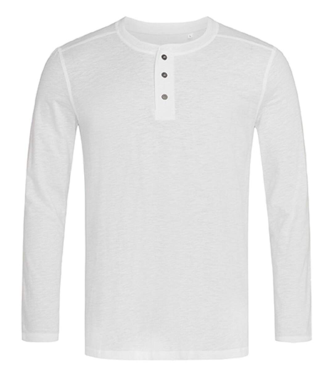 T-shirt manches longues - Homme - ST9460 - blanc-2