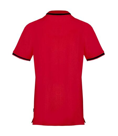 Mens Flag Polo Shirt Red Aquascutum