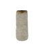 Vase Design en Céramique Lima 31cm Gris & Or-1