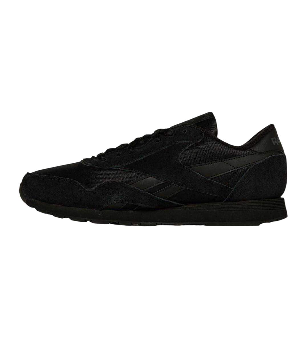 Mens Nylon Suede Panel Trainers Black Grey Reebok-2