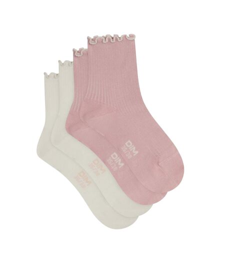 Lot de 2 paires de chaussettes coton Modal