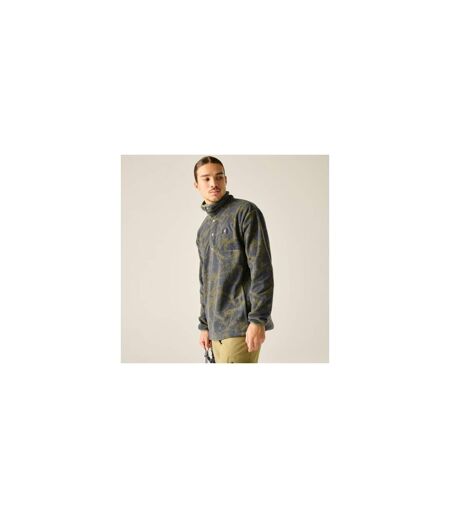 Veste Polaire Motif/style Effet Craquelé Homme Kaki Dare 2B