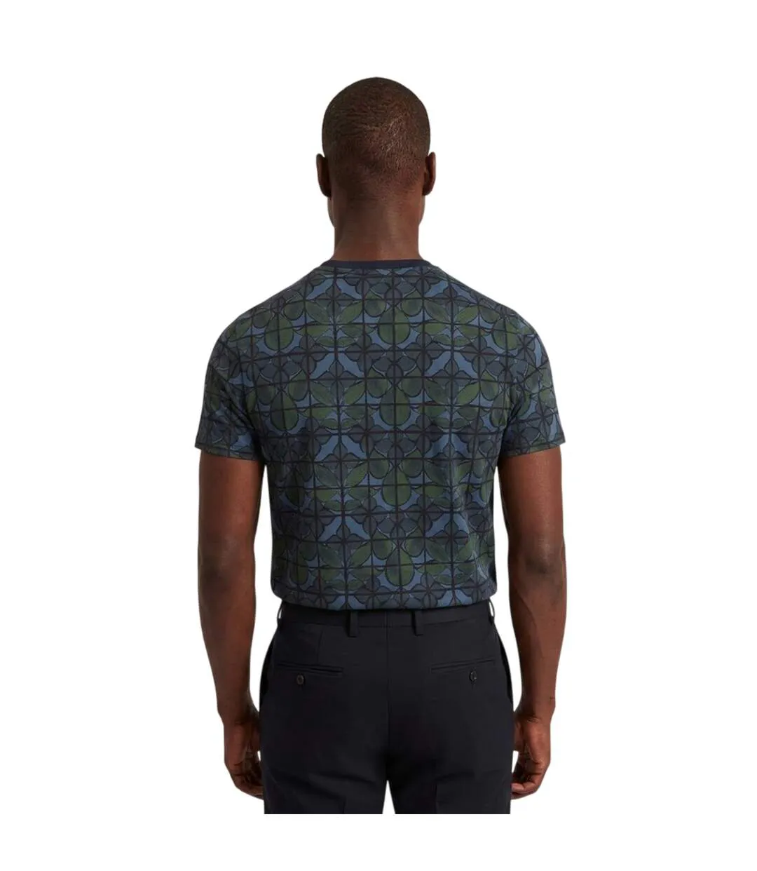 T-shirt Motif/style Floral Homme Bleu Marine Ted Baker-2
