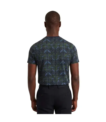 T-shirt Motif/style Floral Homme Bleu Marine Ted Baker