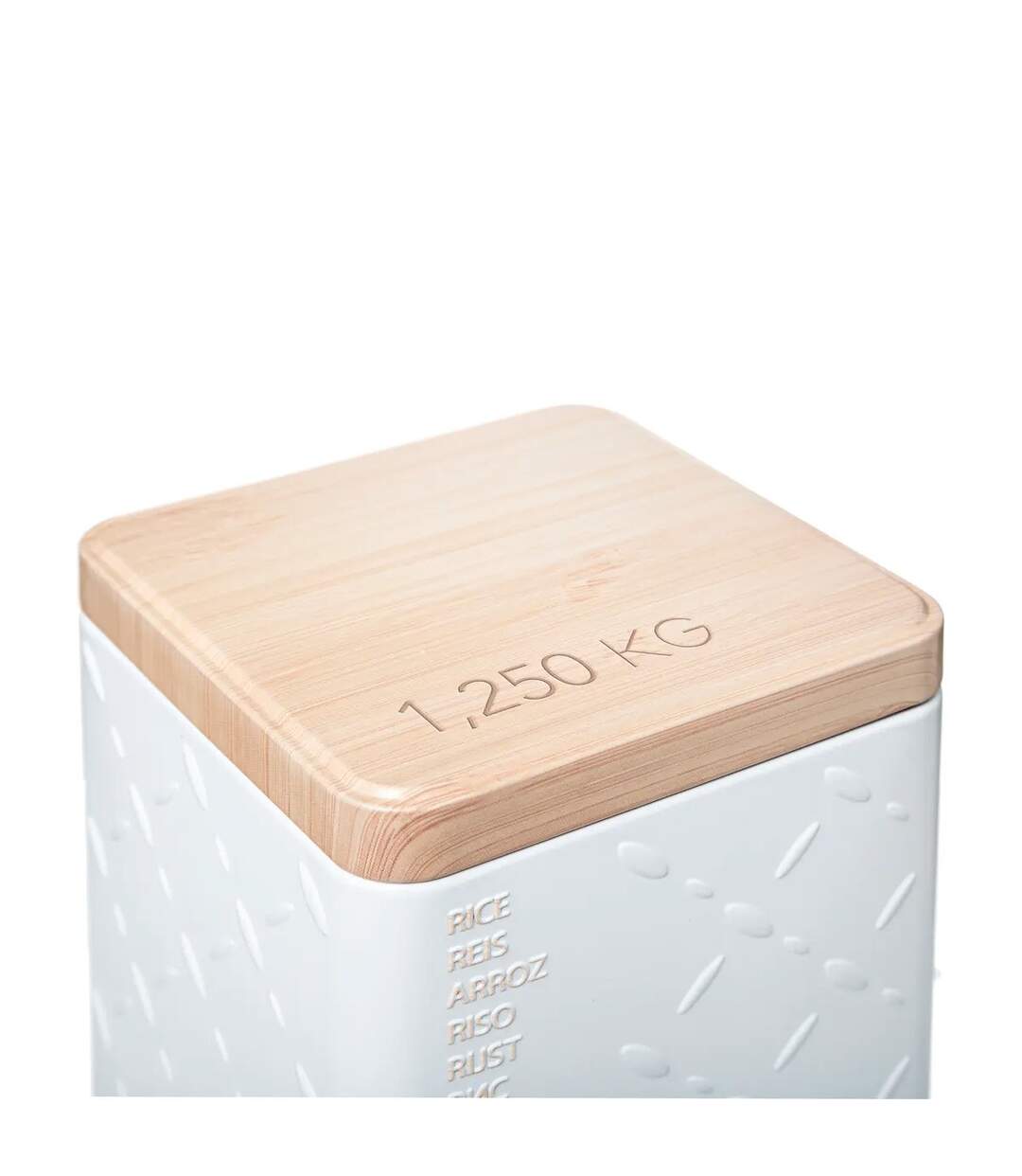 Boîte à Riz Scandi 18cm Blanc-3