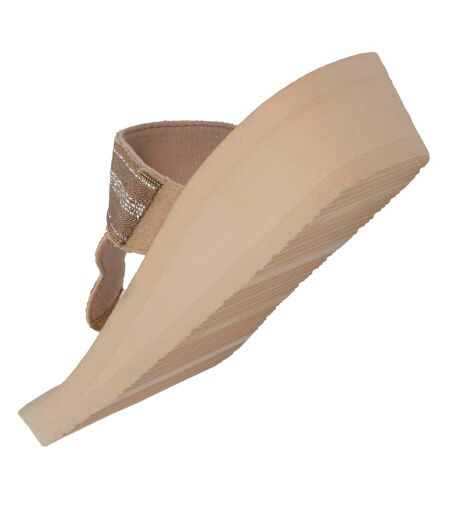 Isotoner Tongs femme à talon de 4cm ultra confortables