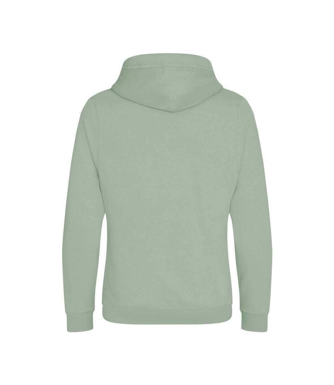Hoods Mens Cross Neck Hoodie Dusty Green AWDis-2