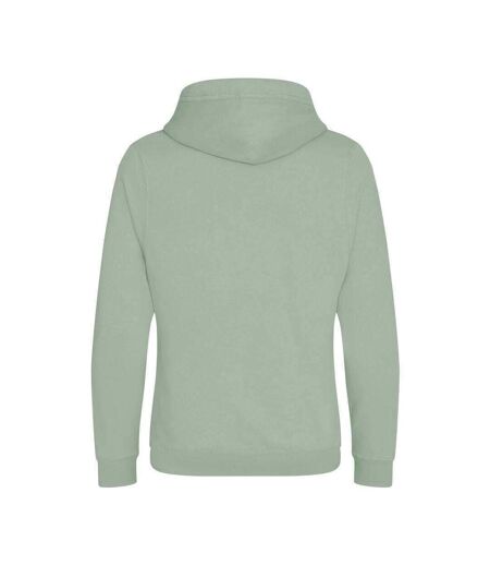 Hoods Mens Cross Neck Hoodie Dusty Green AWDis