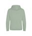 Hoods Mens Cross Neck Hoodie Dusty Green AWDis-2