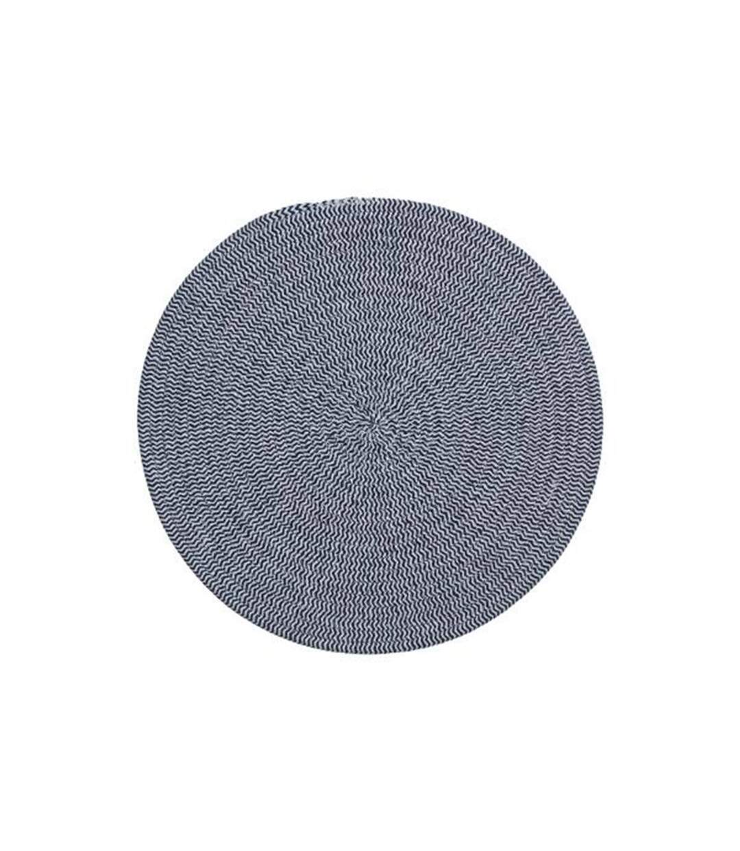 Set de Table Déco Coton 38cm Bleu-1