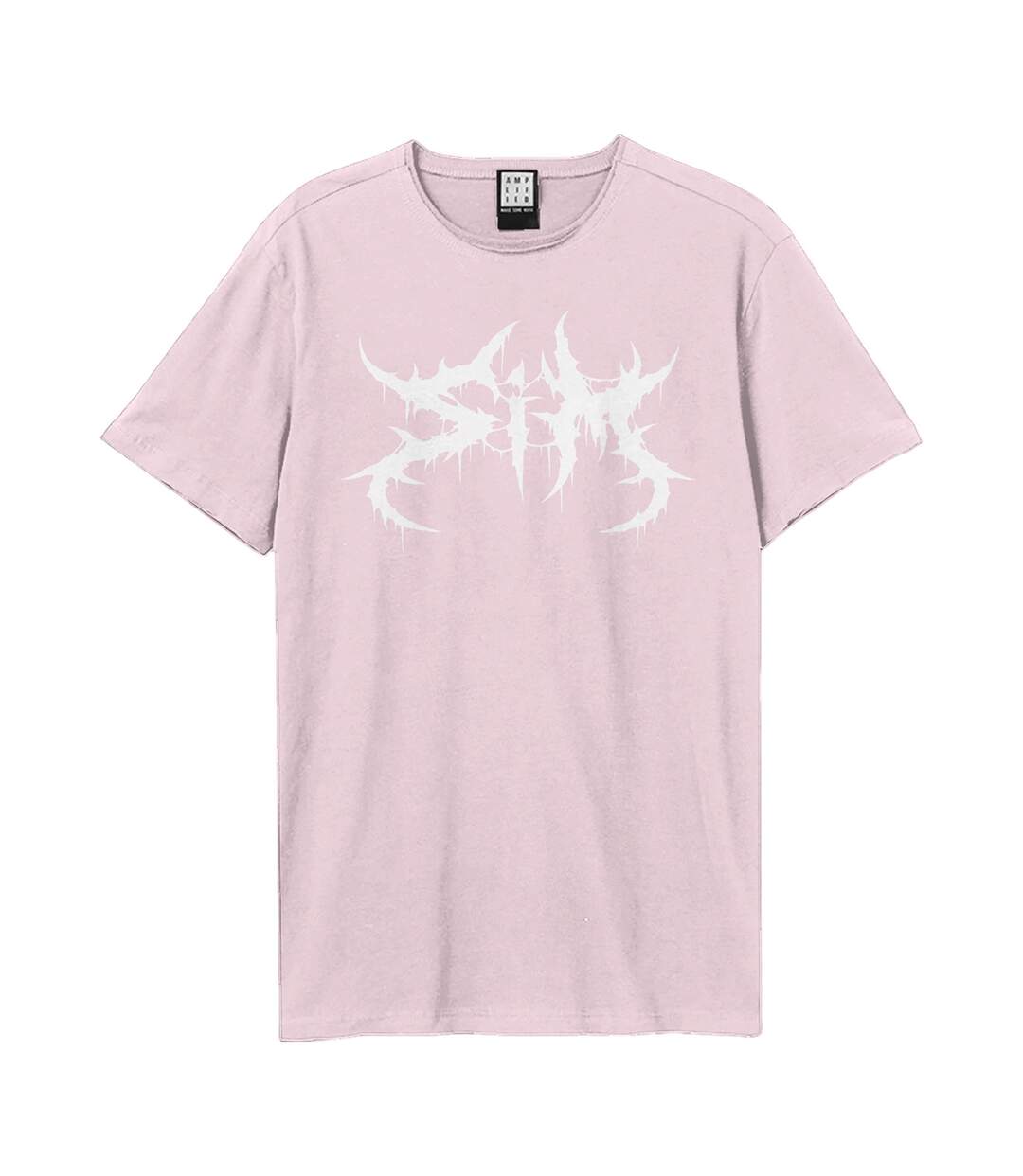 T-shirt adulte rose Amplified