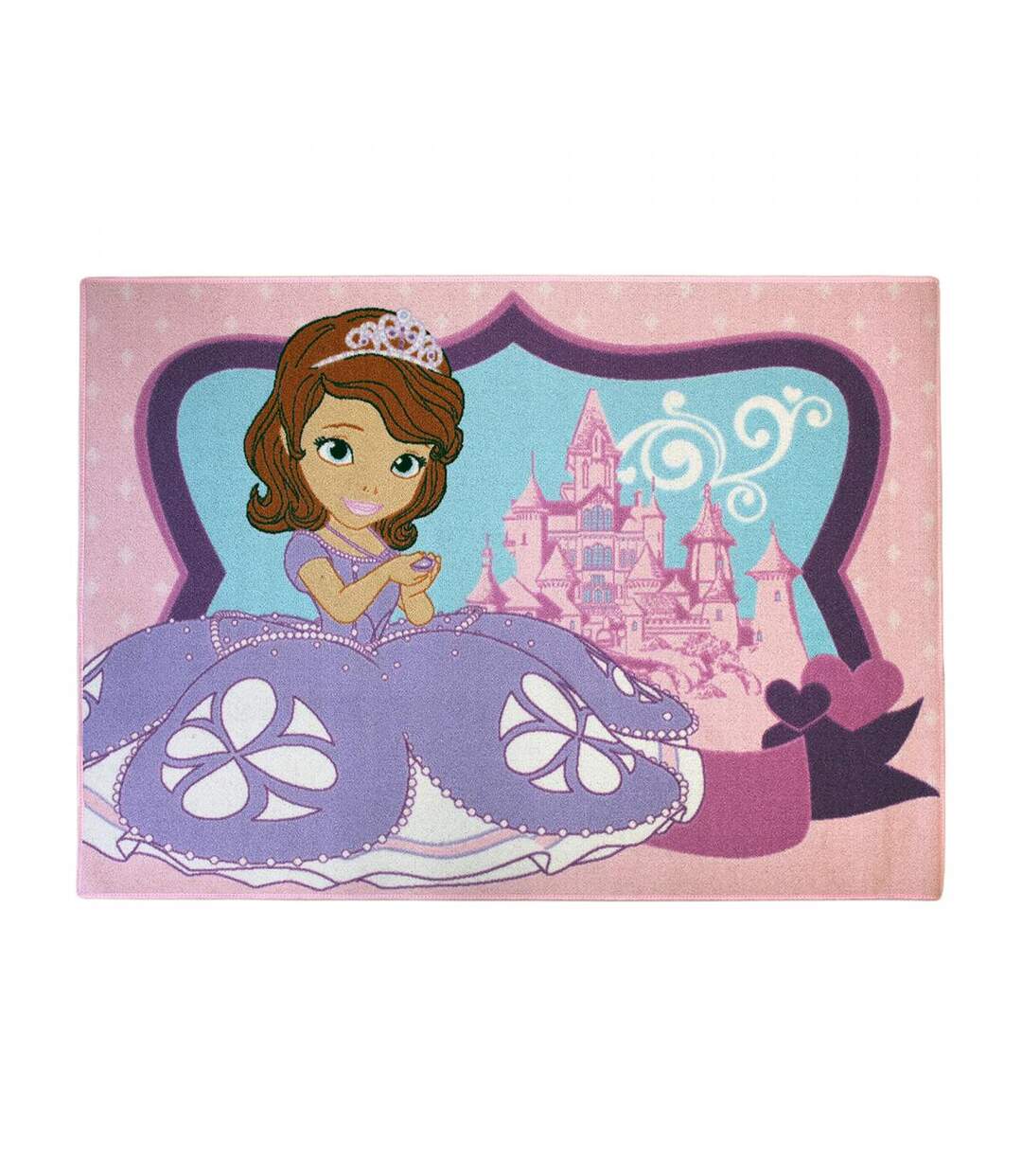 Tapis enfant tissé motif princesse SOFIA C