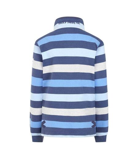Sweat Motif/style Rayé Femme Bleu Hivernal Lazy Jacks