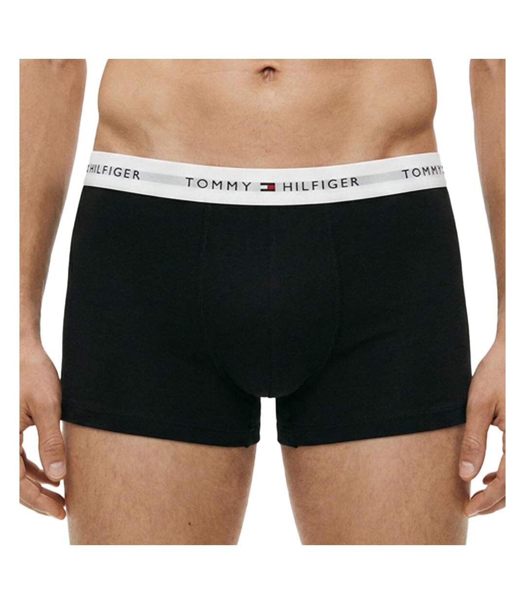 X3 boxers noir homme tommy hilfiger low rise trunk-2
