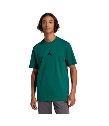 T-shirt Style Petit Logo Essentials Homme Vert Universitaire Noir Adidas