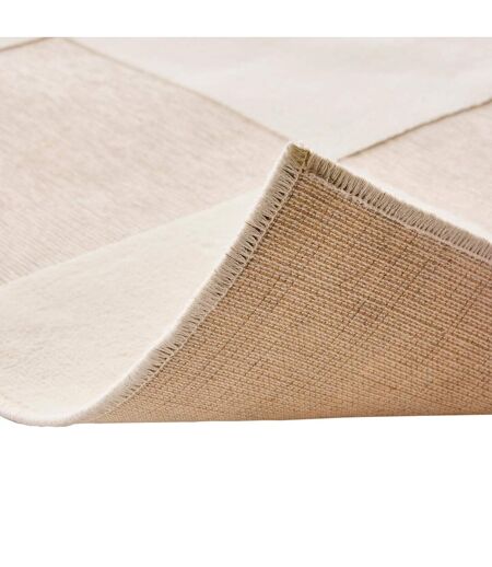 Tapis Damier en Relief Toledo 140x200cm Naturel