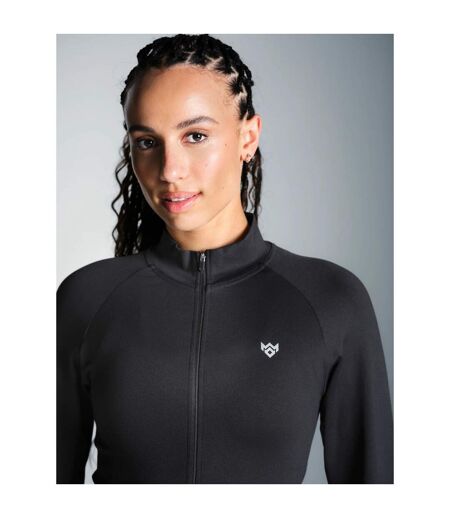 Womens/ladies Vittoria Seamless Jacket Black Miss Kick