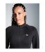 Womens/ladies Vittoria Seamless Jacket Black Miss Kick-4