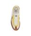 Womens/ladies Bedford Leather Flat Trainers White Yellow Ralph Lauren-4
