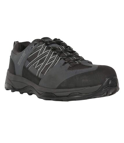 Mens clayton safety trainers black/briar Regatta