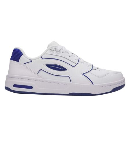 Mens Low Cut Trainers White Royal Blue Under Armour