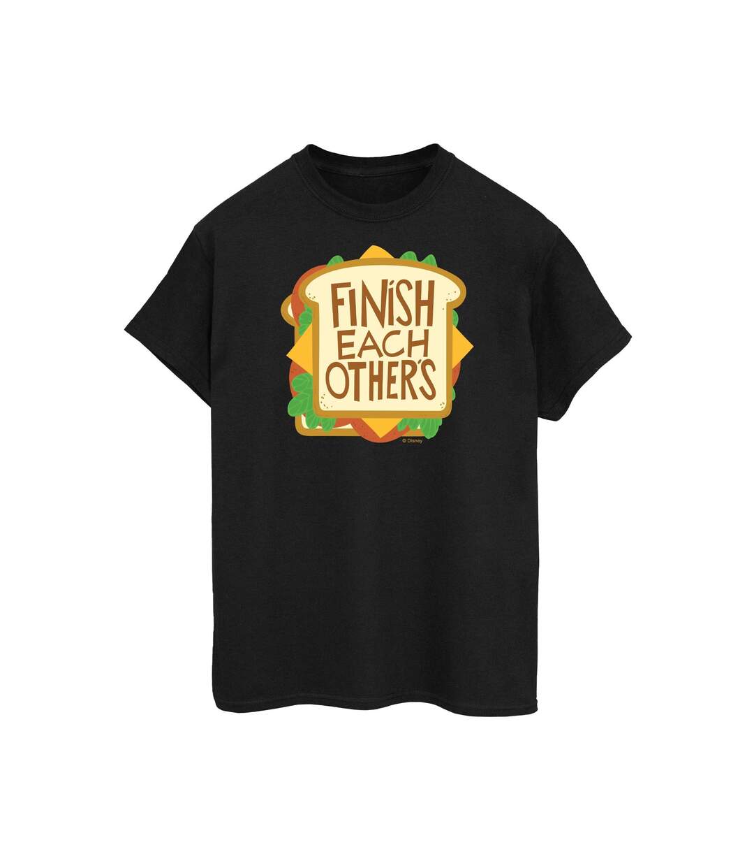 Disney Womens/Ladies Wreck It Ralph Anna's Shirt Cotton Boyfriend T-Shirt (Noir) - UTBI51645-1