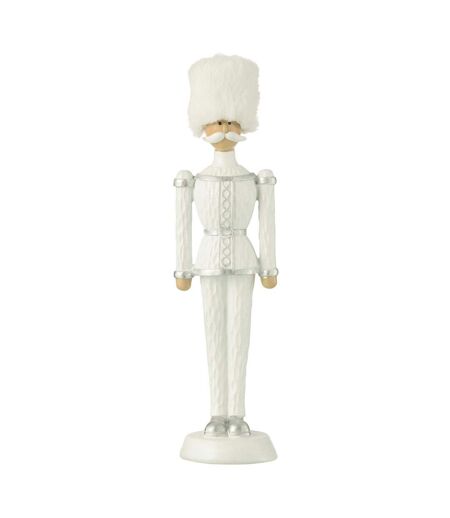 Casse-Noisette à Paillettes Chapeau 32cm Blanc