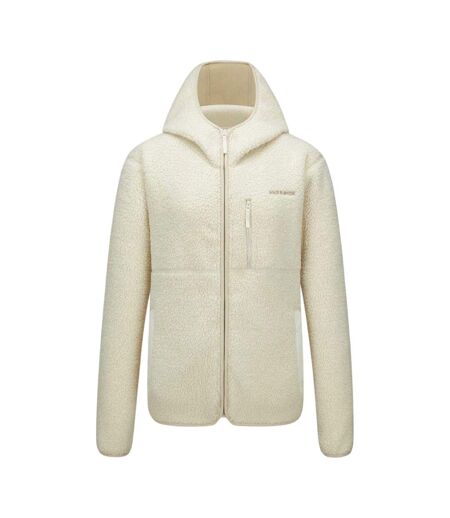 Womens/ladies Tundra Sherpa Fleece Lightweight Hooded Jacket Cream Karrimor