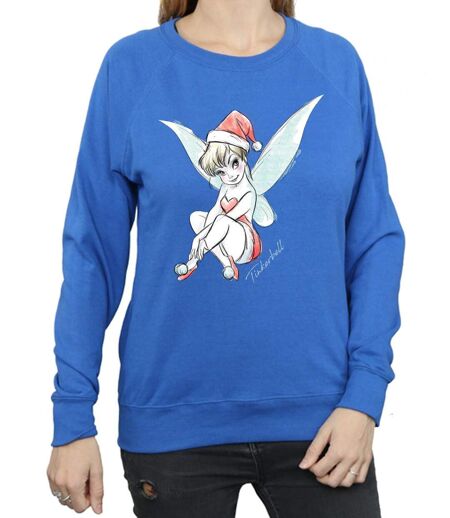 Disney - Sweat TINKERBELL CHRISTMAS FAIRY - Femme (Bleu roi) - UTBI11822
