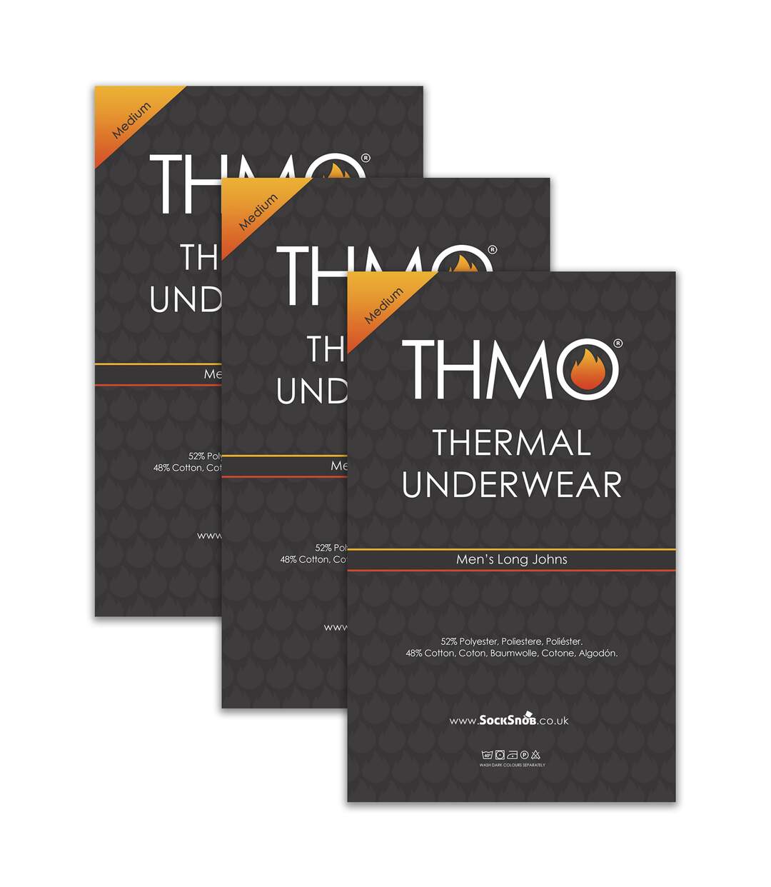 3 Pack Mens Thermal Long Johns | Winter Base Layer Underwear Bottoms-2