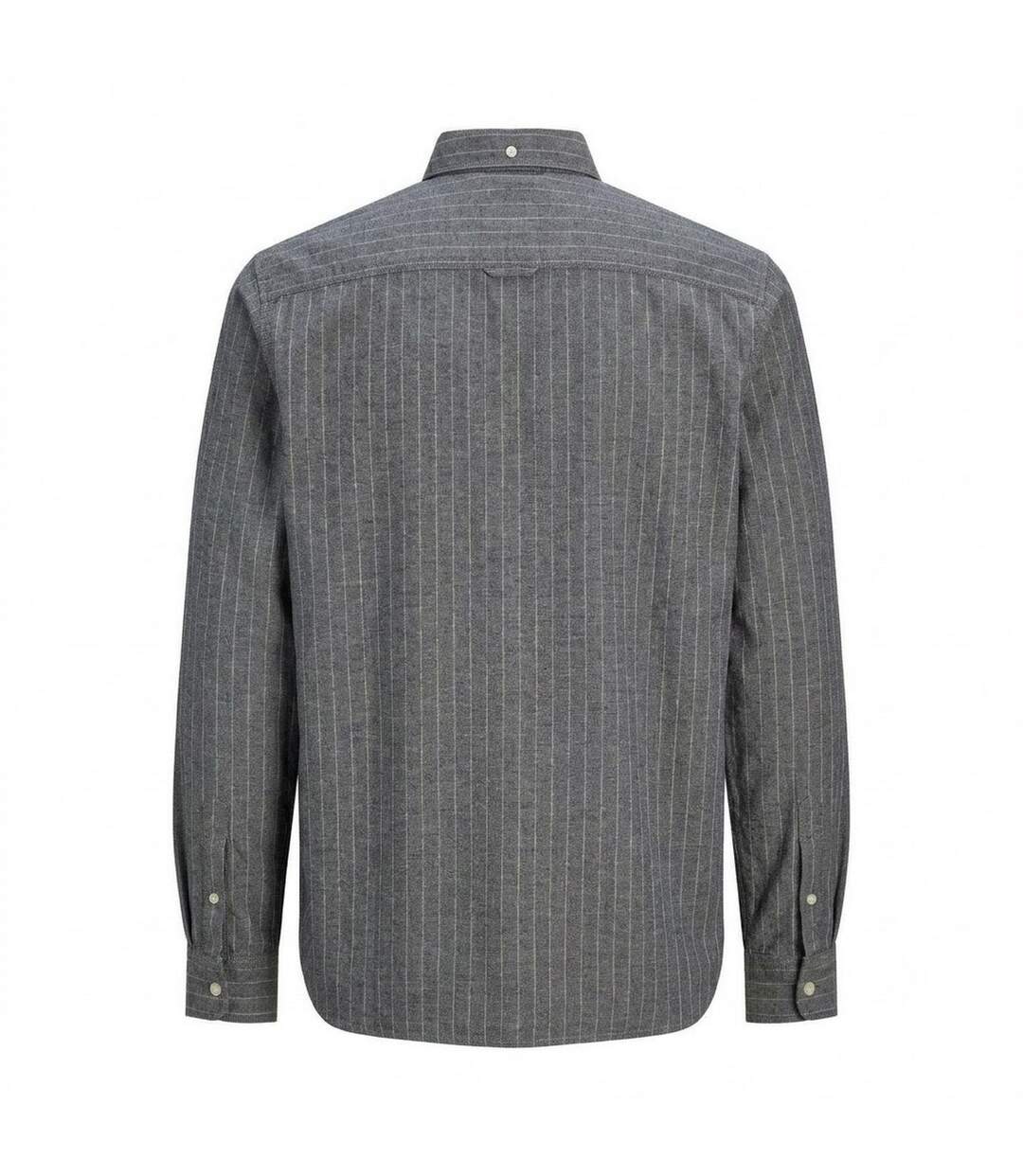 Chemise Manches Longues Motif/style Fines Rayures Homme Bleu Marine Foncé Jack And Jones-2