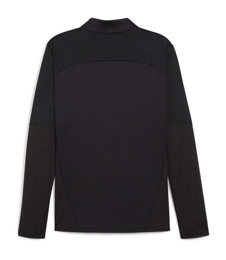 Mens Teamfinal Quarter Zip Training Fleece Top Black Puma