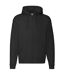 Sweatshirt À Capuche Et Fermeture Zippée Homme Noir Fruit Of The Loom-1