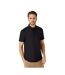 Mens oxford slim short-sleeved shirt black Burton