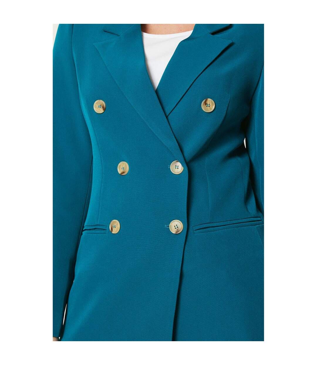 Blazer femme bleu sarcelle Principles-4