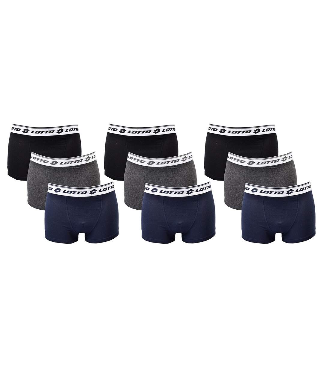 Boxer homme LOTTO Pack de 9 Boxers 0860-2