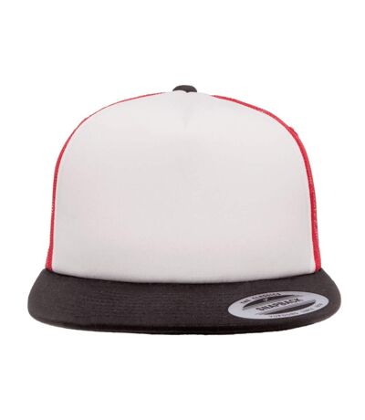 Casquette trucker rouge / blanc / noir Yupoong