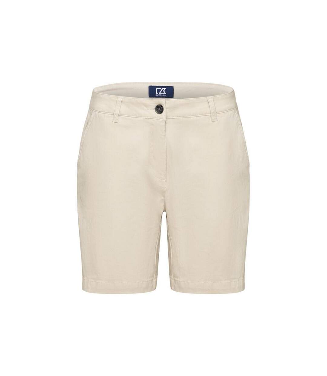 Womens/ladies Edgemont Shorts Beige Cutter & Buck-1