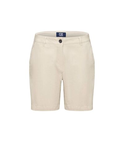 Womens/ladies Edgemont Shorts Beige Cutter & Buck