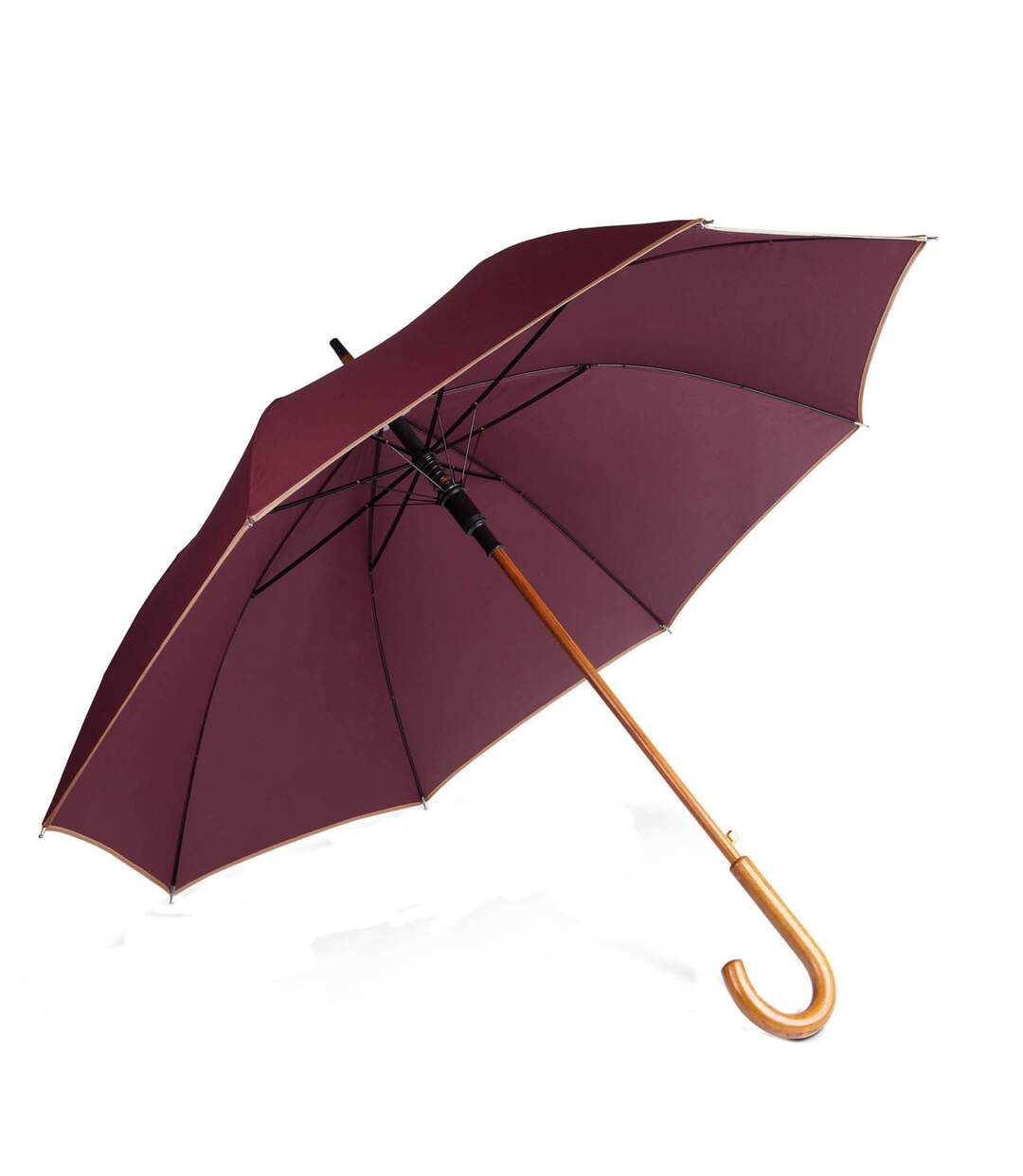 Kimood Unisex Auto Open Walking Umbrella (Burgundy) (ONE) - UTPC2220-1