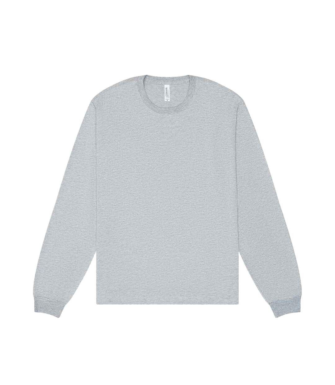 T-shirt Manches Longues Adulte Gris Clair Chiné Bella + Canvas-2
