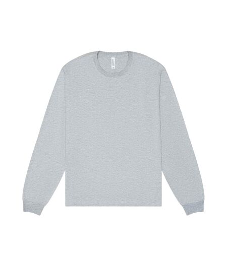 T-shirt Manches Longues Adulte Gris Clair Chiné Bella + Canvas