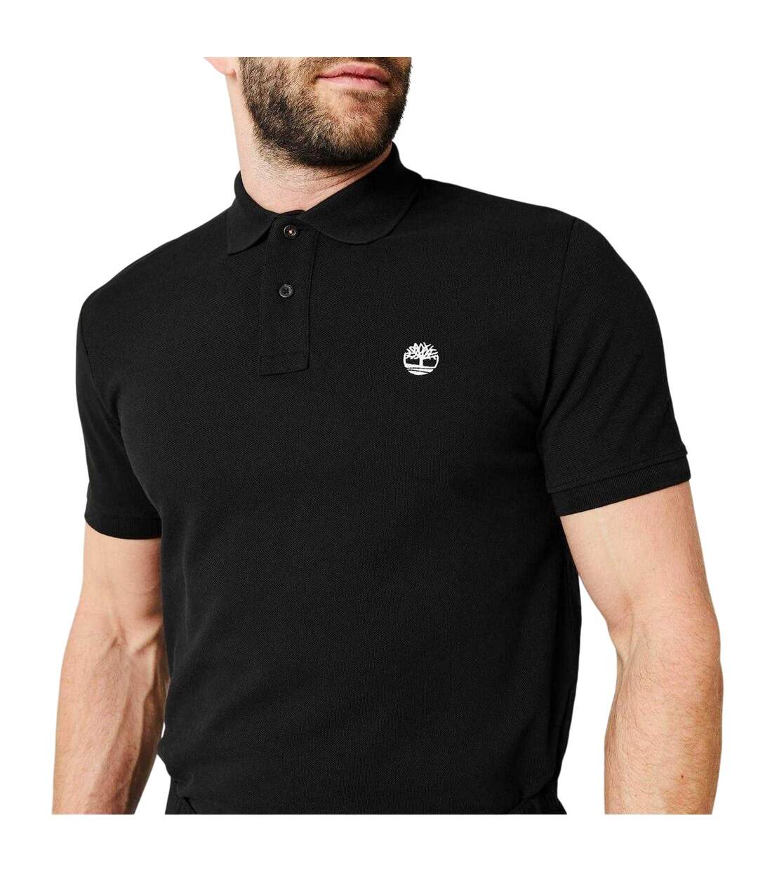 Mens Miller Short-sleeved Polo Shirt Black Timberland-4